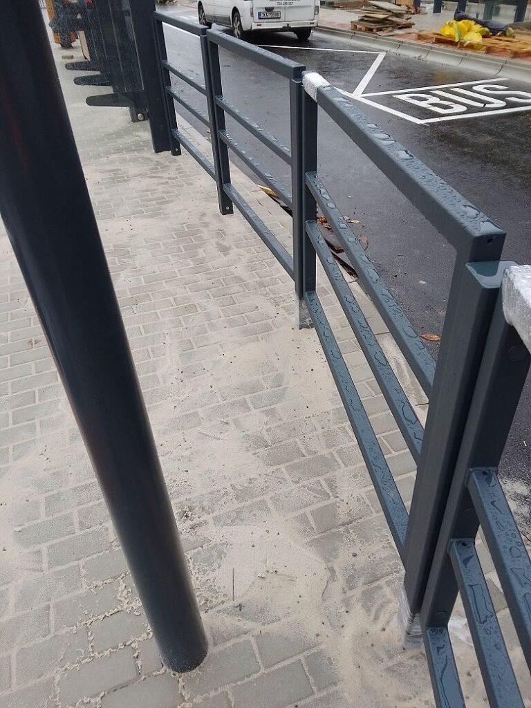 Venkovní zábradlí, prostředí pro díly z ASA